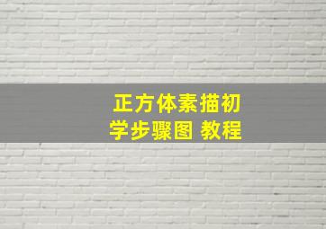 正方体素描初学步骤图 教程